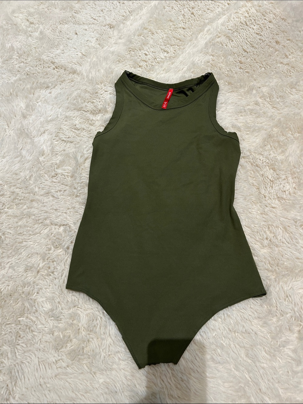 Spanx Ribbed High Neck Bodysuit